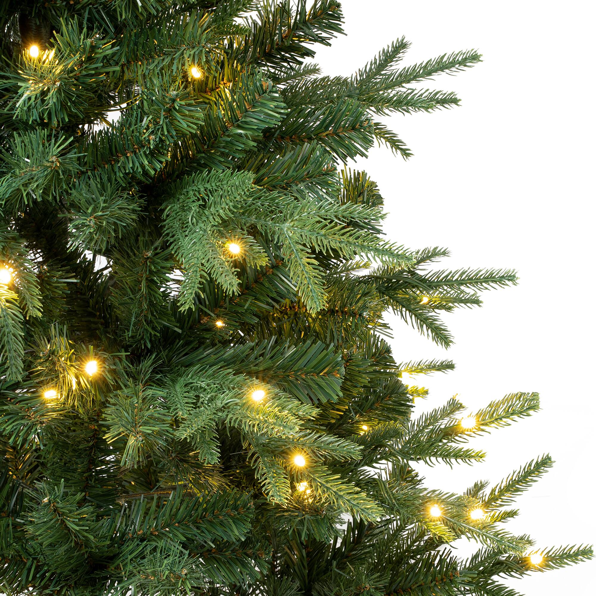 6ft. Pre-Lit Feel-Real® Duxbury Artificial Christmas Tree, Warm White LED Lights